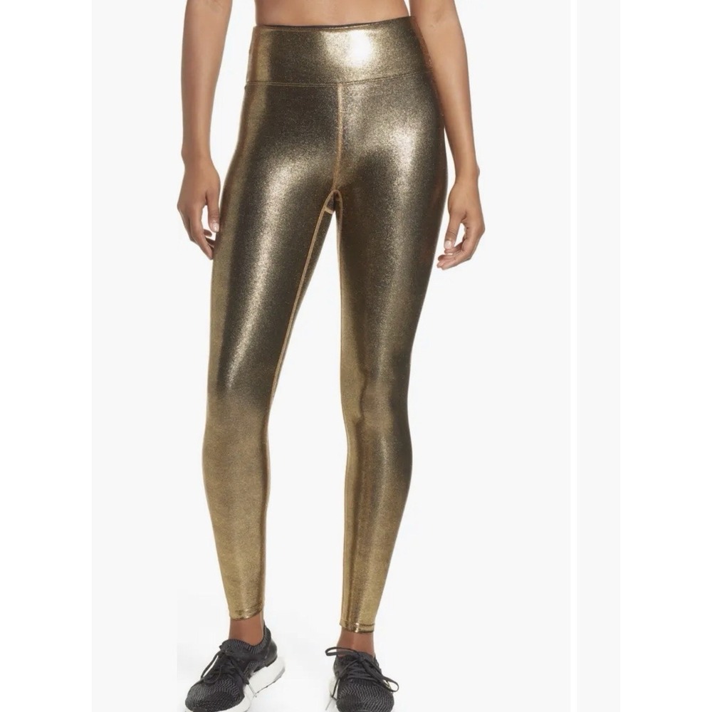 Heroine Sport Marvel Metallic High Waist Leggings Women's X-Small Gold